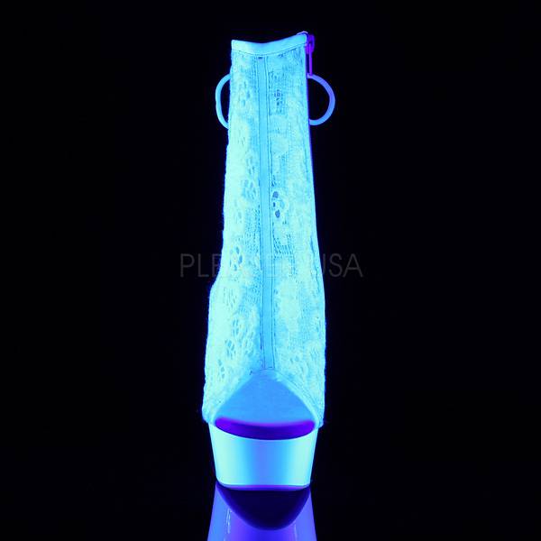 Plateau Schnürstiefelette DELIGHT-1018ML weiß