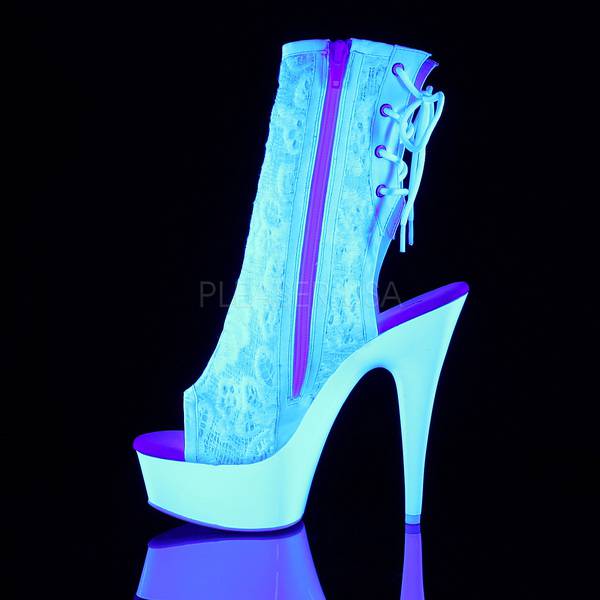 Plateau Schnürstiefelette DELIGHT-1018ML weiß