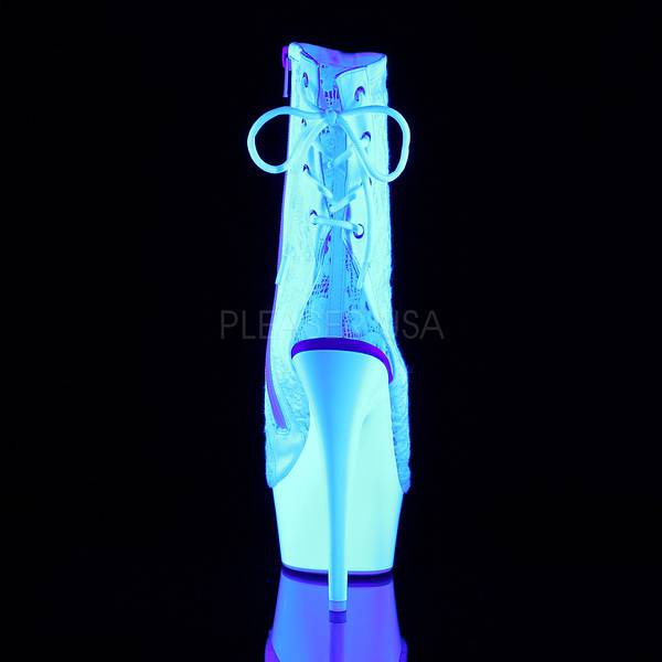 Plateau Schnürstiefelette DELIGHT-1018ML weiß