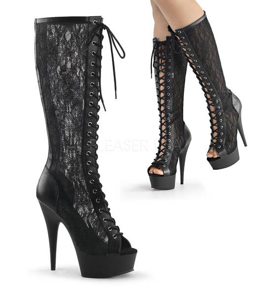 High Heel Stiefel mit Plateau DELIGHT-2025ML