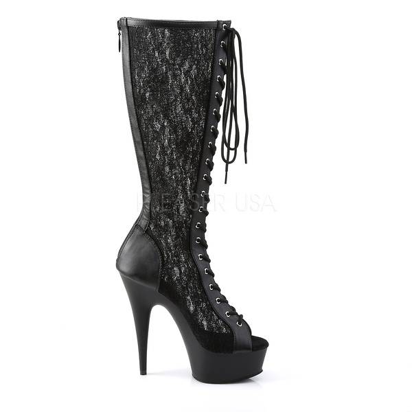 High Heel Stiefel mit Plateau DELIGHT-2025ML