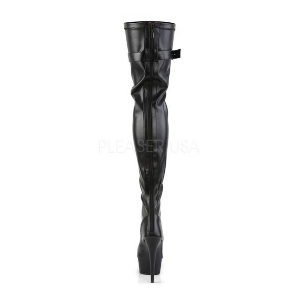 Peep-Toe Overknees mit Plateau DELIGHT-3025