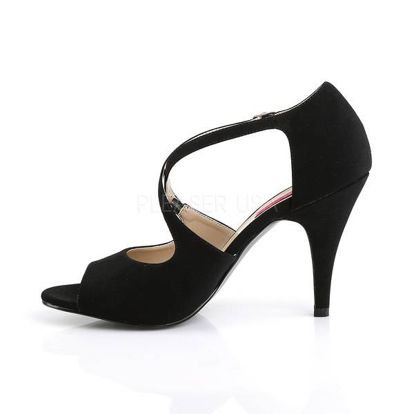 Peep Toe Pumps mit Knöchelriemen DREAM-412 schwarz
