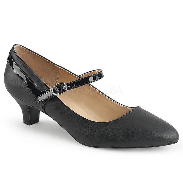 Mary Jane Pumps FAB-425 schwarz