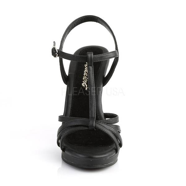 T-Riemchen Sandalette FLAIR-420 Kunstleder schwarz
