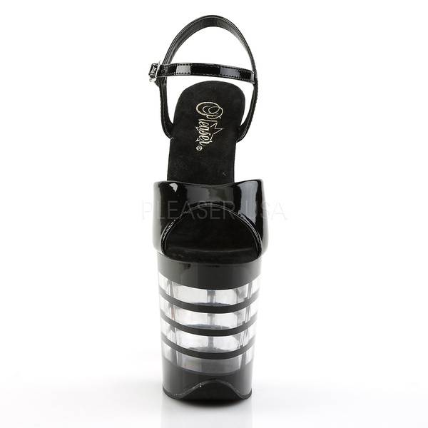 High Heel Sandalette FLAMINGO-809LN Lack schwarz