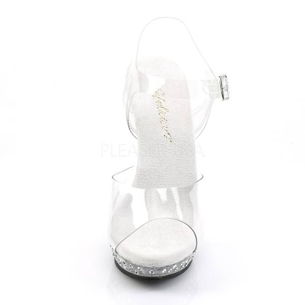 Miniplateau Knöchelriemen Sandalette LIP-108SDTtransparent