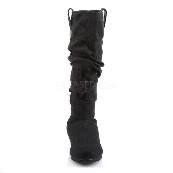 Velours Stiefel für Herren RENAISSANCE-104 schwarz