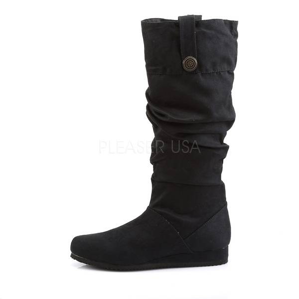 Velours Stiefel für Herren RENAISSANCE-104 schwarz