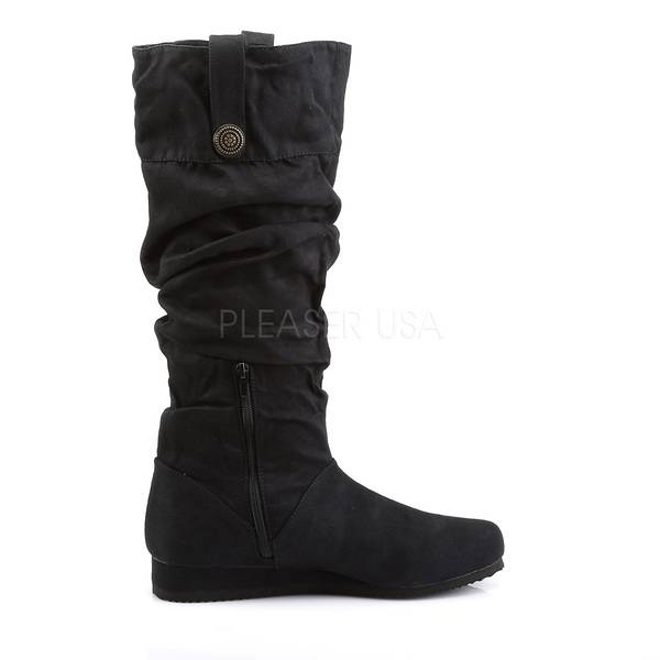 Velours Stiefel für Herren RENAISSANCE-104 schwarz