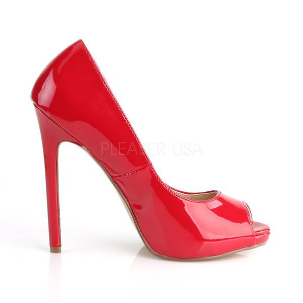Peep Toe Pump SEXY-42 rot