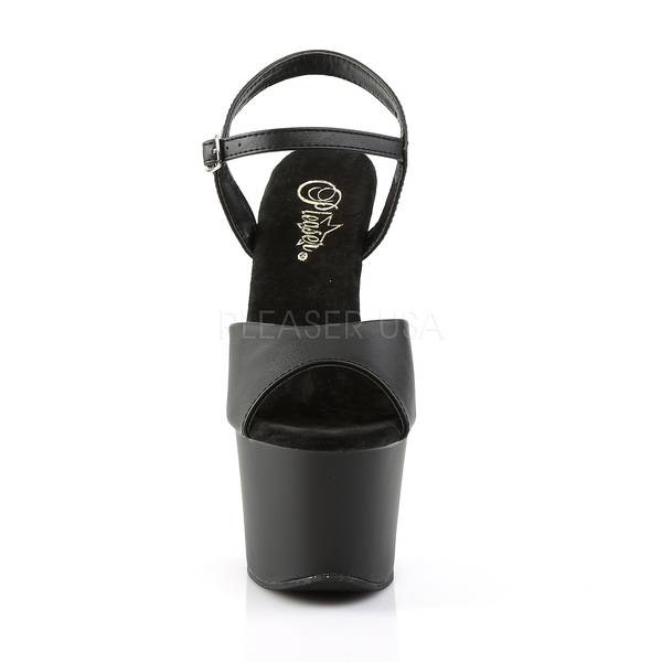 Plateau Sandaletten SKY-309 Kunstleder schwarz
