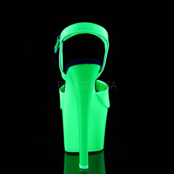 Plateau Sandalette SKY-309UV Lack neon grün