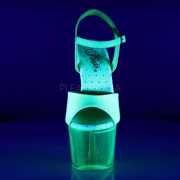 Neon Plateau Sandalette SKY-309UVT grün