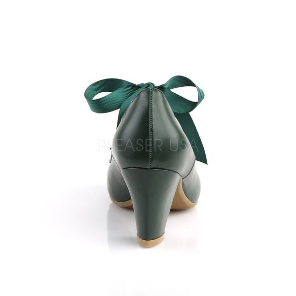 Mary Jane Pumps mit cut outs WIGGLE-32 dunkelgrün