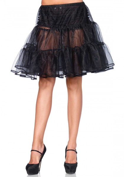 Shimmer Organza Knee Length Petticoat Skirt
