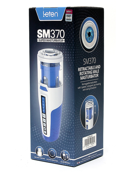 Masturbator mit Stoß- und Drehbewegung Leten SM 370