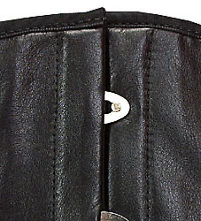 Schwarzes Leder-Gürtel-Korsett