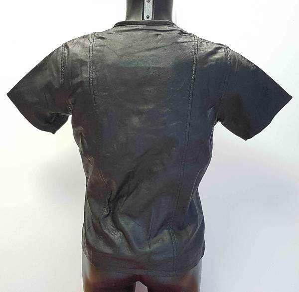 Ledershirt mit Netzeinsatz