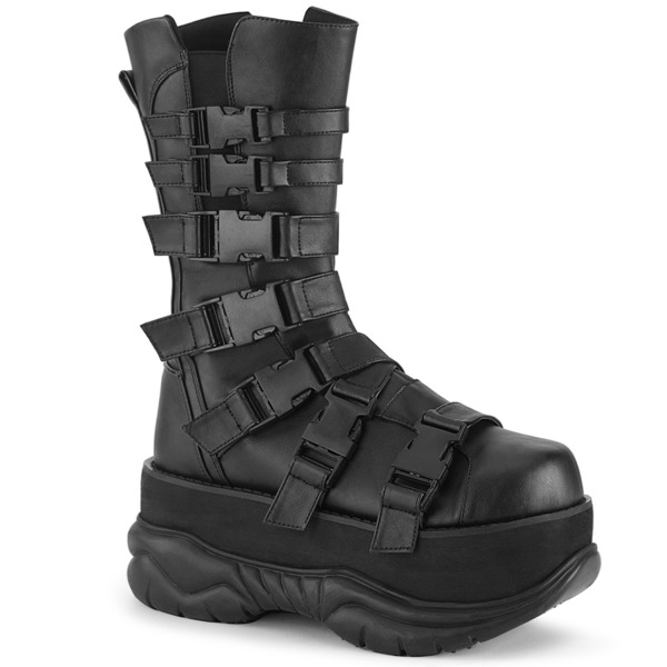 Schnürstiefel NEPTUNE-210 Kunstleder schwarz