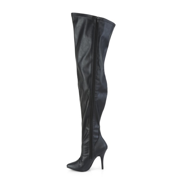 Overknee Stretchstiefel SEDUCE-3000WC Kunstleder schwarz
