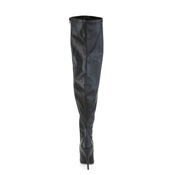 Overknee Stretchstiefel SEDUCE-3000WC Kunstleder schwarz