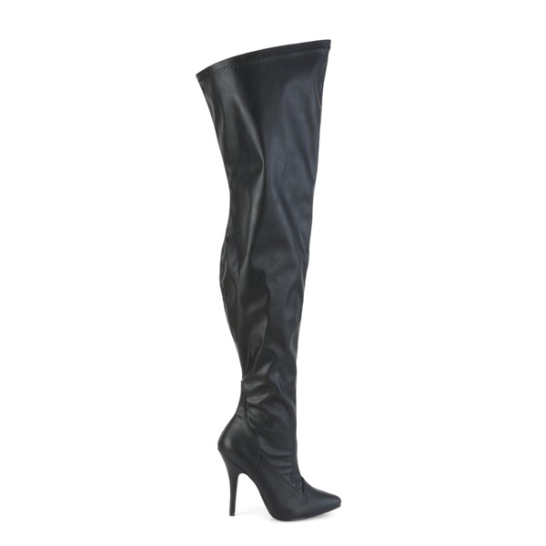 Overknee Stretchstiefel SEDUCE-3000WC Kunstleder schwarz