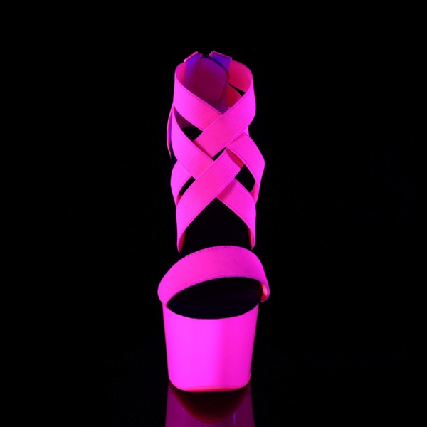 UV-reaktive Criss Cross Sandale ADORE-769UV pink