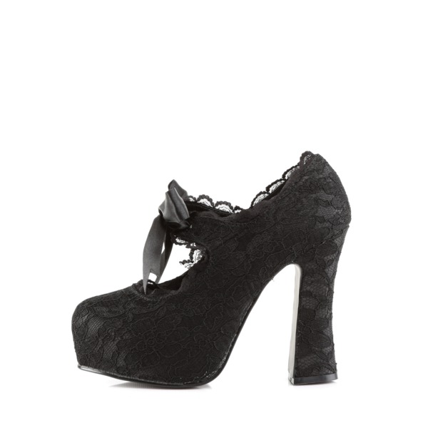 Plateau Mary Jane Pump DEMON-11 schwarz