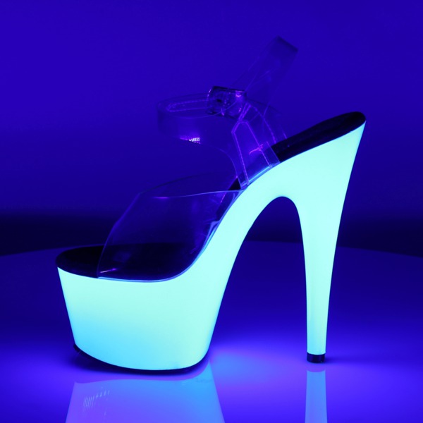 Dancing High Heels ADORE-708UV neon weiß