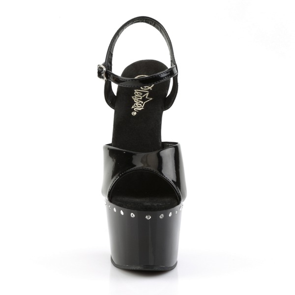 Plateau Lack Sandalette ADORE-709LS schwarz