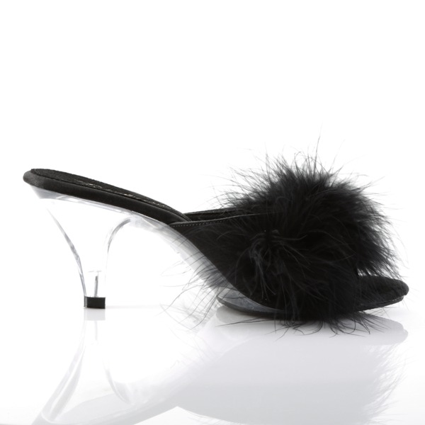 Kitten Heel Pantolette BELLE-301F schwarz