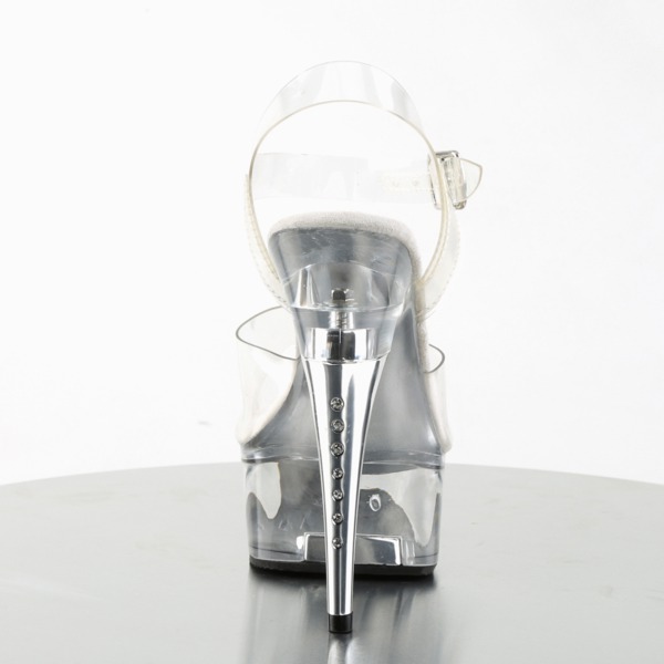 Sandaletten High Heels mit Knöchelriemen und Plateau CAPTIVA-608