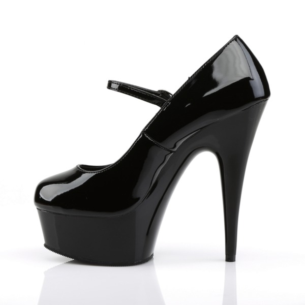 Mary Jane Pumps DELIGHT-687 Lack schwarz