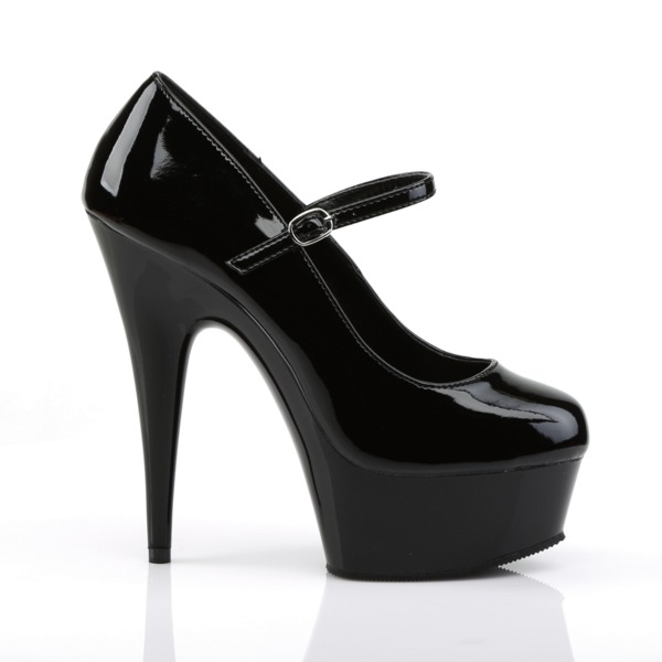 Mary Jane Pumps DELIGHT-687 Lack schwarz