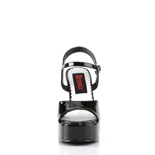 Plateau Sandalette  DOLLY-09 Lack schwarz