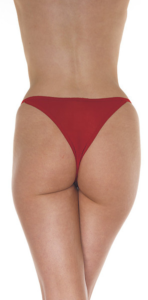 Schmetterlings-String offen in rot