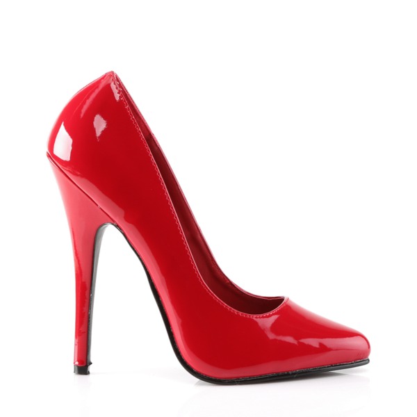 Extreme High Heel Lack Pumps DOMINA-420 rot