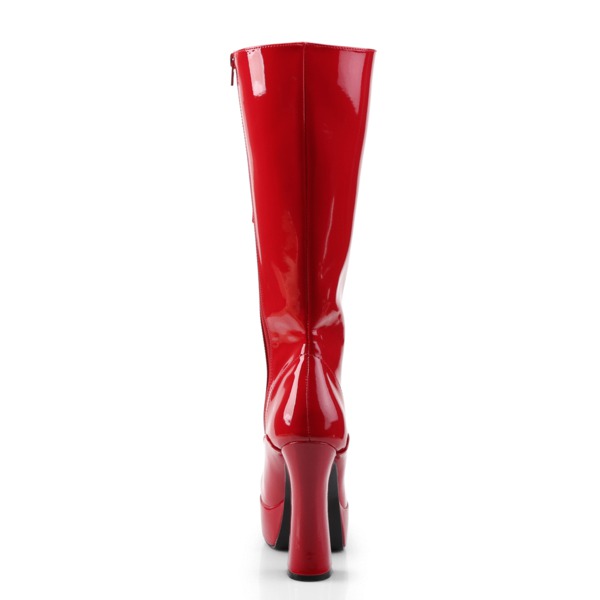 Plateau Lack Stiefel kniehoch ELECTRA-2020 rot