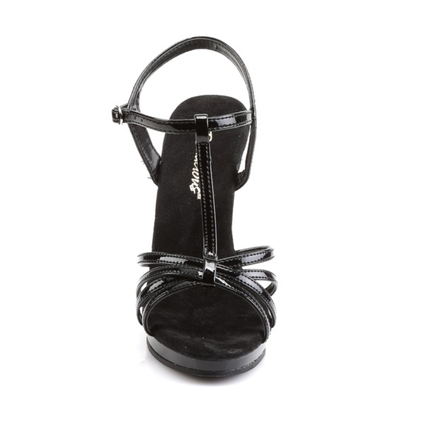 T-Riemchen Sandalette FLAIR-420 Lack schwarz