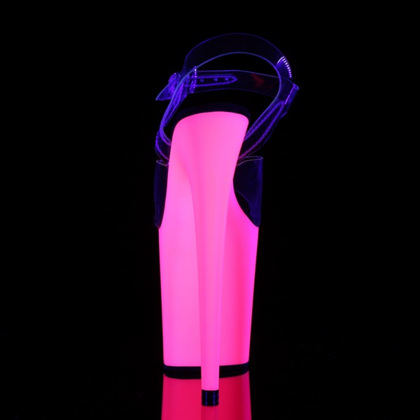 Extreme Party Plateau Stiefelette FLAMINGO-808UV neon pink