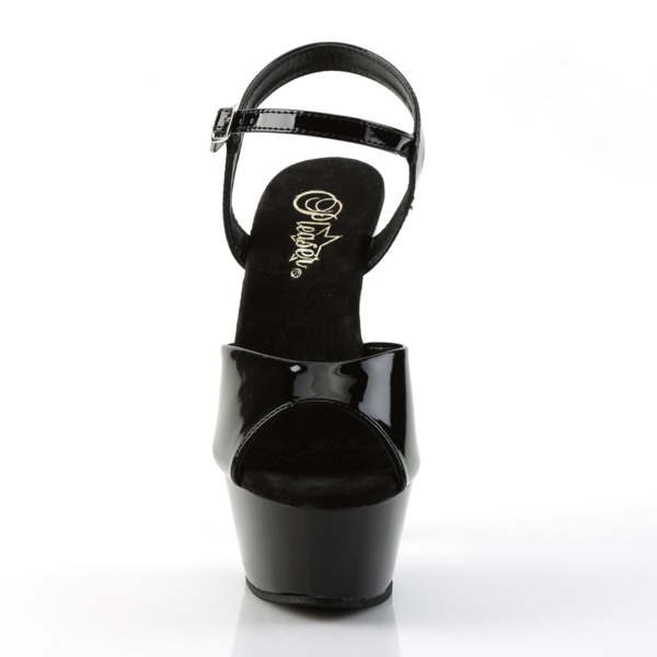 Plateau Sandalette KISS-209 Lack schwarz