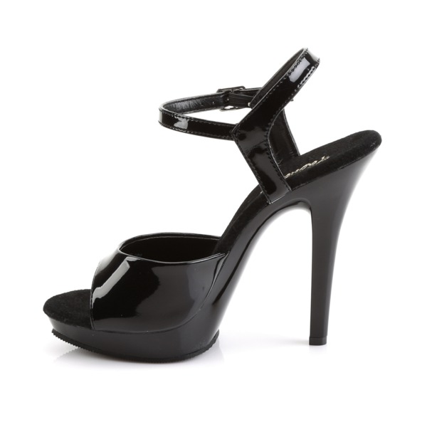 Knöchelriemen Sandalette LIP-109 Lack schwarz