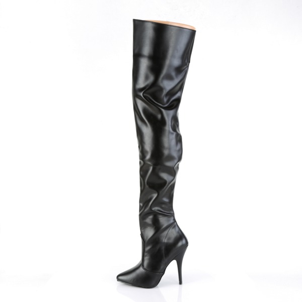 Overknee Stiefel Kunstleder schwarz 