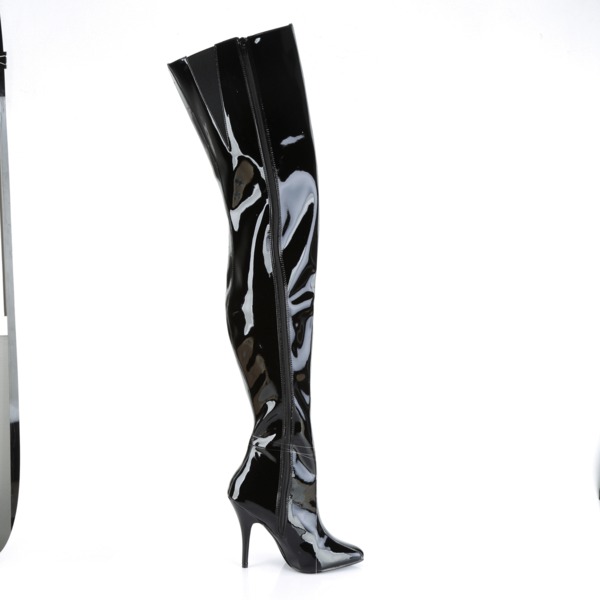 Overknee Stiefel schwarz mit Stilettoabsatz