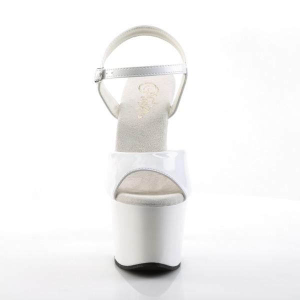 Plateau Sandalette SKY-309 Lack weiß