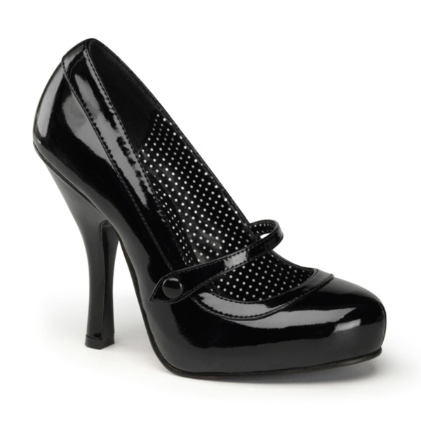 Mary Jane Retro Pumps CUTIEPIE-02 Lack schwarz