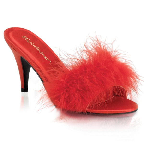 Marabou Pantolette AMOUR-03 rot