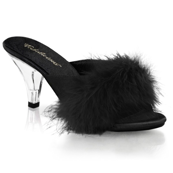 Kitten Heel Pantolette BELLE-301F schwarz