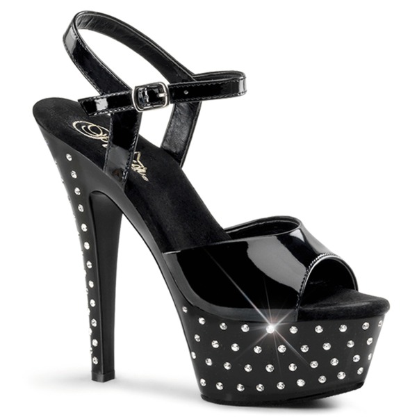Sandaletten High Heels mit Knöchelriemen und Plateau STARDUST-609